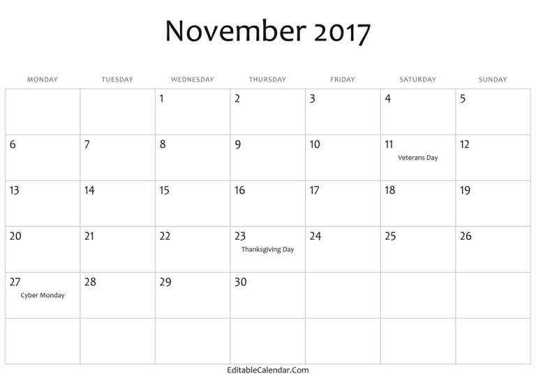 2017-november-calendar-printable-template-word-pdf-monthly-calendar-2017